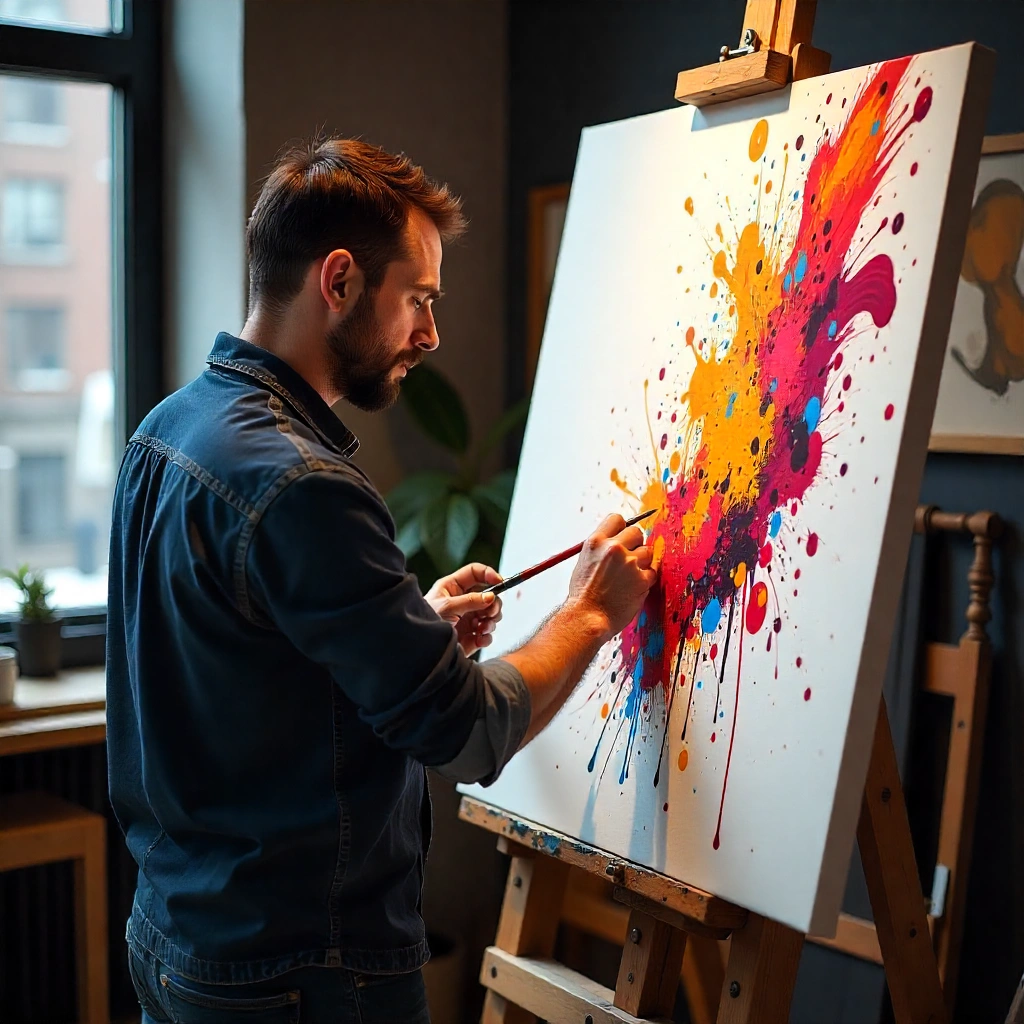 Urban graffiti-inspirerad konst