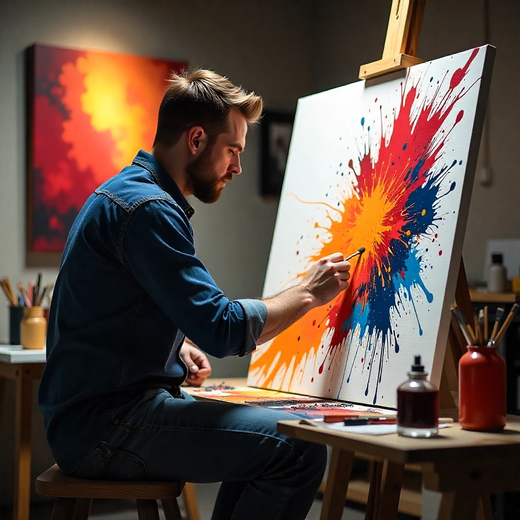 Geometrisk abstraktion i svartvitt