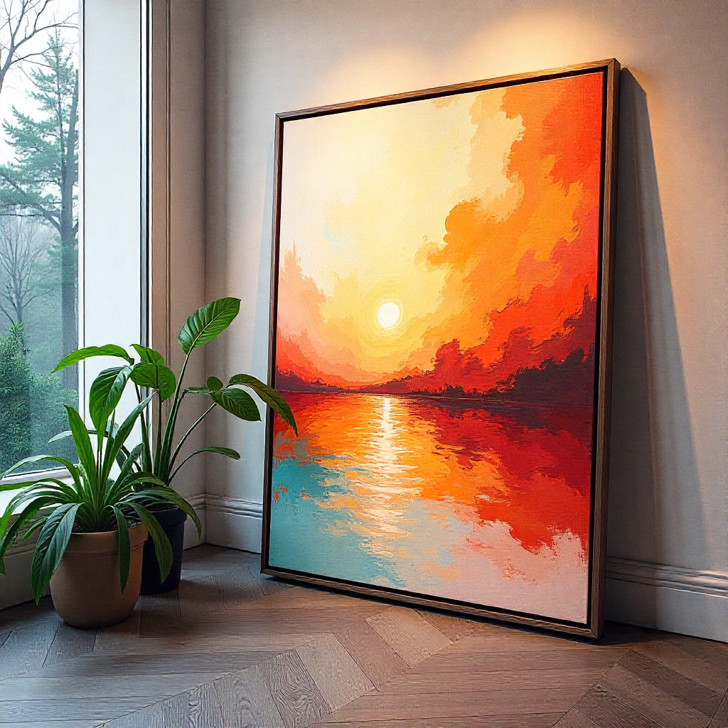 Marin motiv med båtar